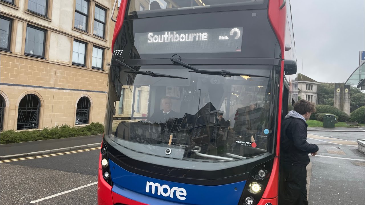 Morebus 2024 Alexander Dennis Enviro 400 MMC (HJ24 KDF) on the M2 to Southbourne. 
