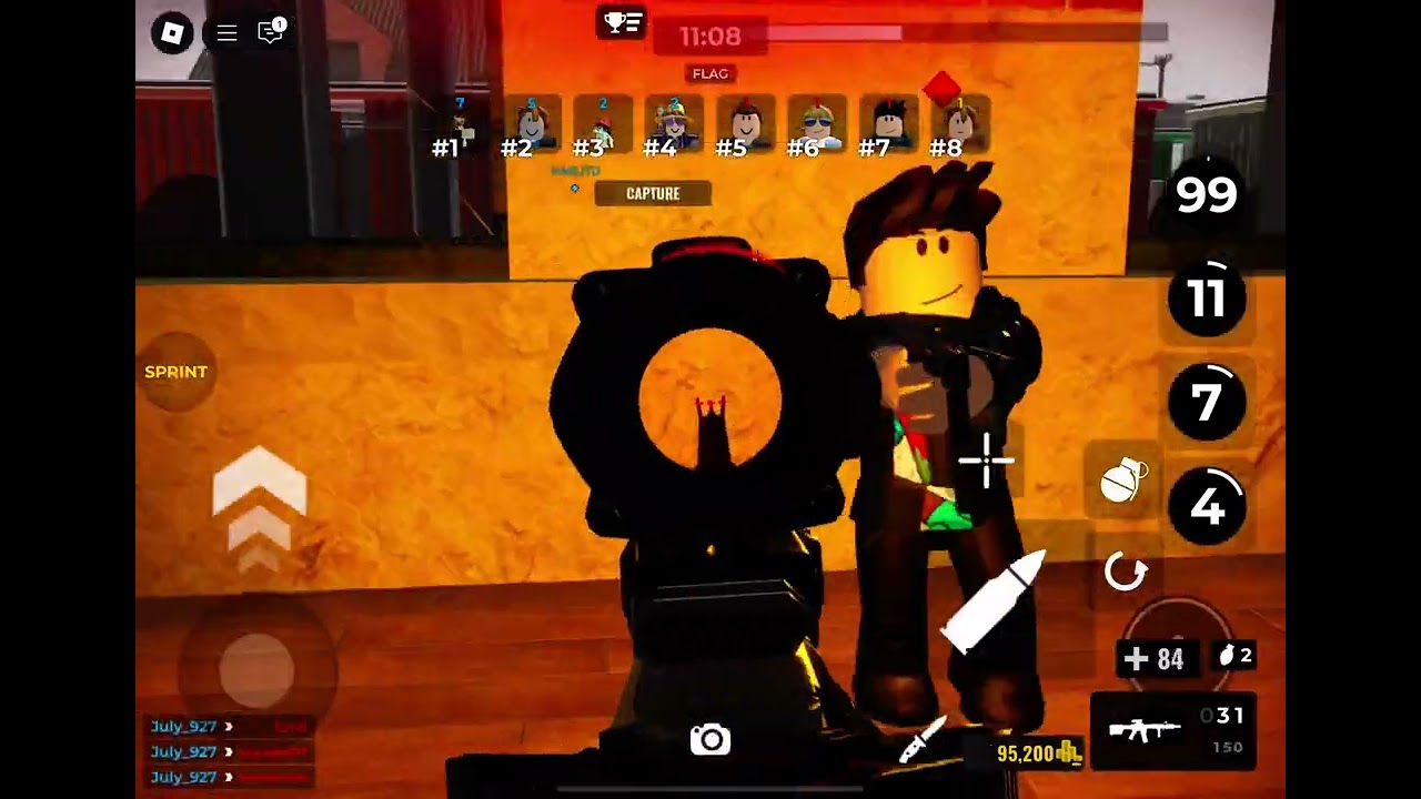 Playing gun game