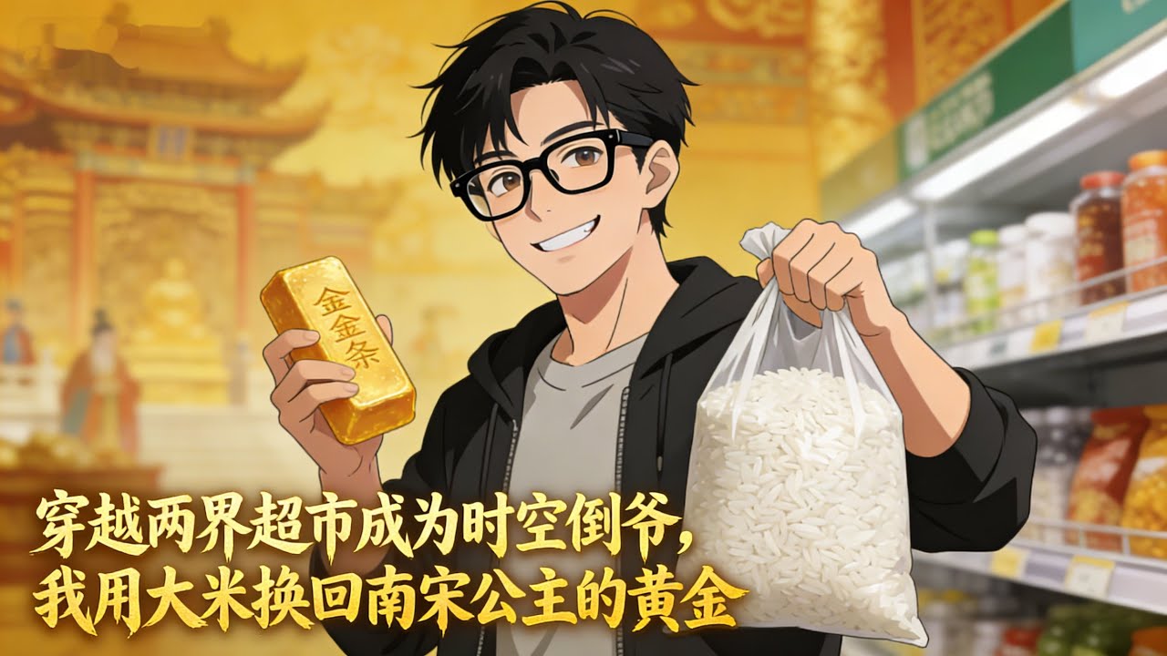 穿越两界超市成为时空倒爷，我用大米换回南宋公主的黄金。一袋米换一块金，这买卖血赚不亏！#小說推薦 #小說 #動漫 #劇情 #漫畫