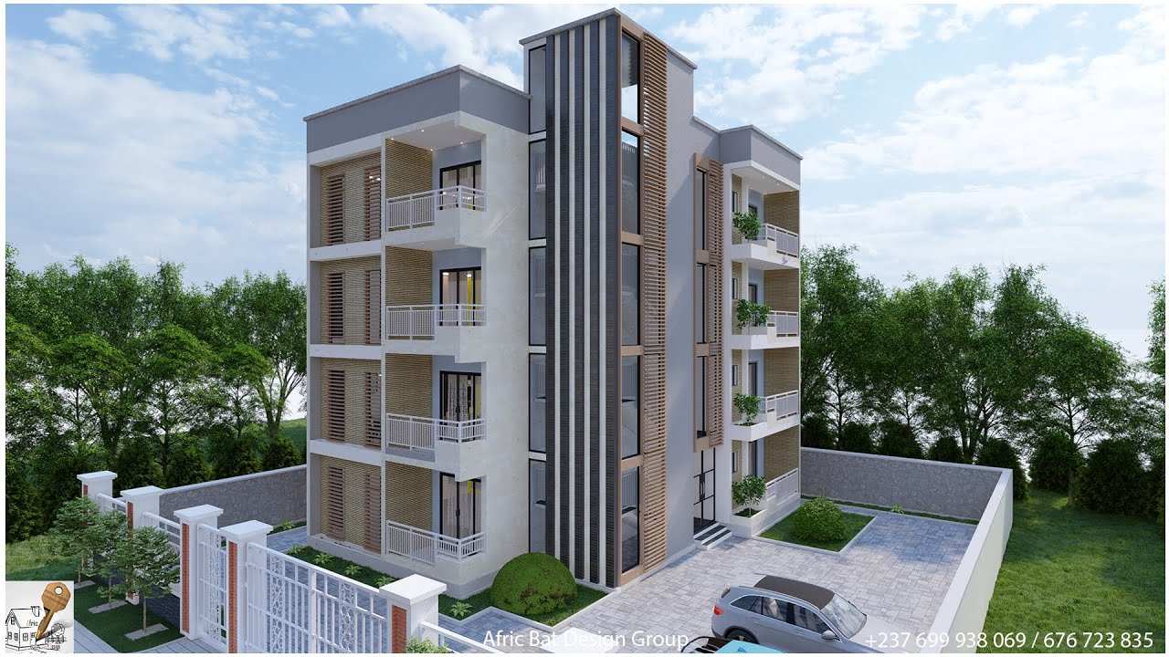 plan d'Appartements moderne  | Apartment plan with 2 Bedrooms | Apartment house design | Big House