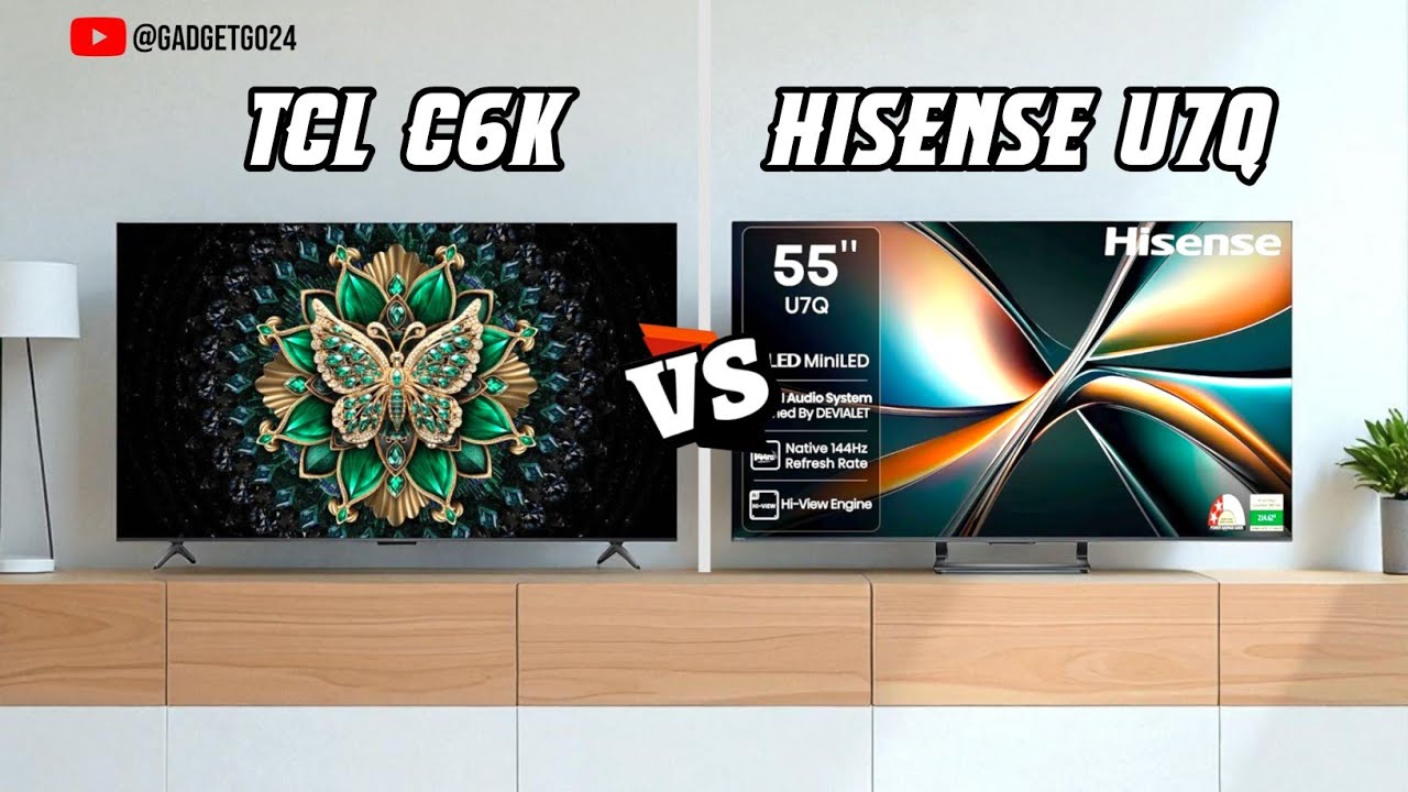 Hisense U7Q vs TCL C6K | Best 55 Inch Mini LED TV 2025?