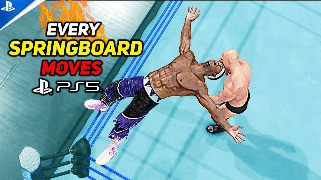 WWE 2K20 Every Springboard Dives! PS5