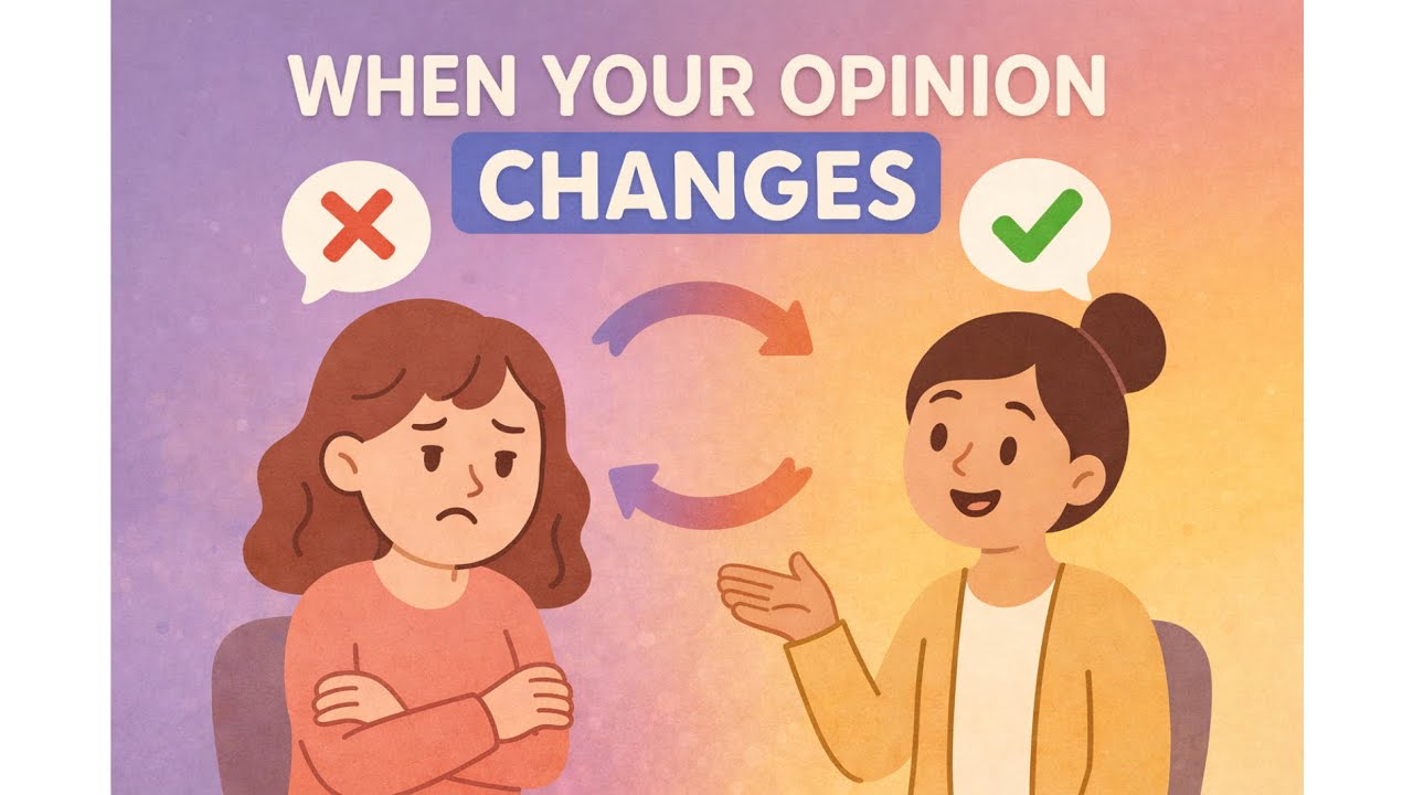 Daily English Conversations | When Your Opinion Changes – Shadowing Exercise – Repeat After Me🤔💬🔄