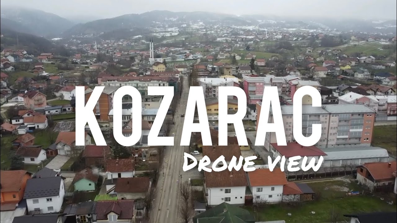 Kozarac, Bosnia and Herzegovina Drone View