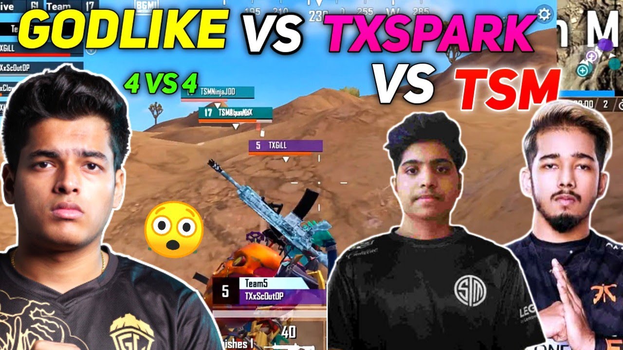Team Godlike Vs Team Txspark Vs Team TSM 😳 _ 4 Vs 4 Vs 4 Unbelievable fight 🥵 | Skysports