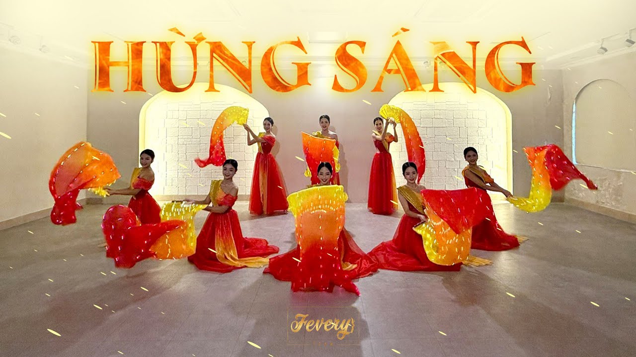 Múa quạt led HỪNG SÁNG | Vũ đoàn Fevery