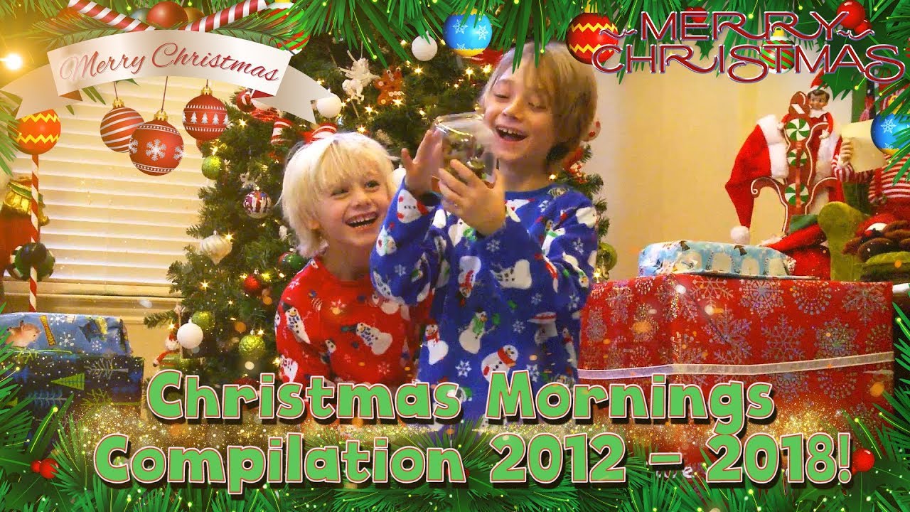 Christmas Morning Opening Presents - Compilation 2012-2018! | Gabe and Garrett