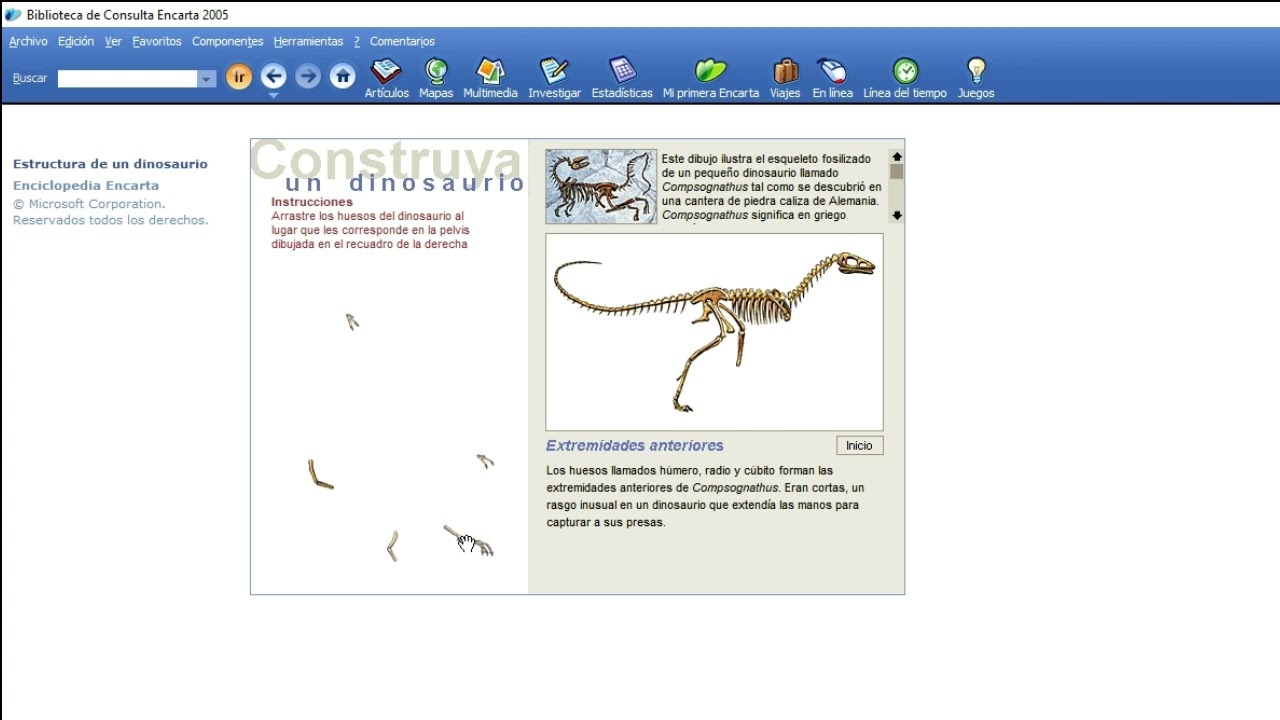 Explorando los juegos de Microsoft Encarta 2005