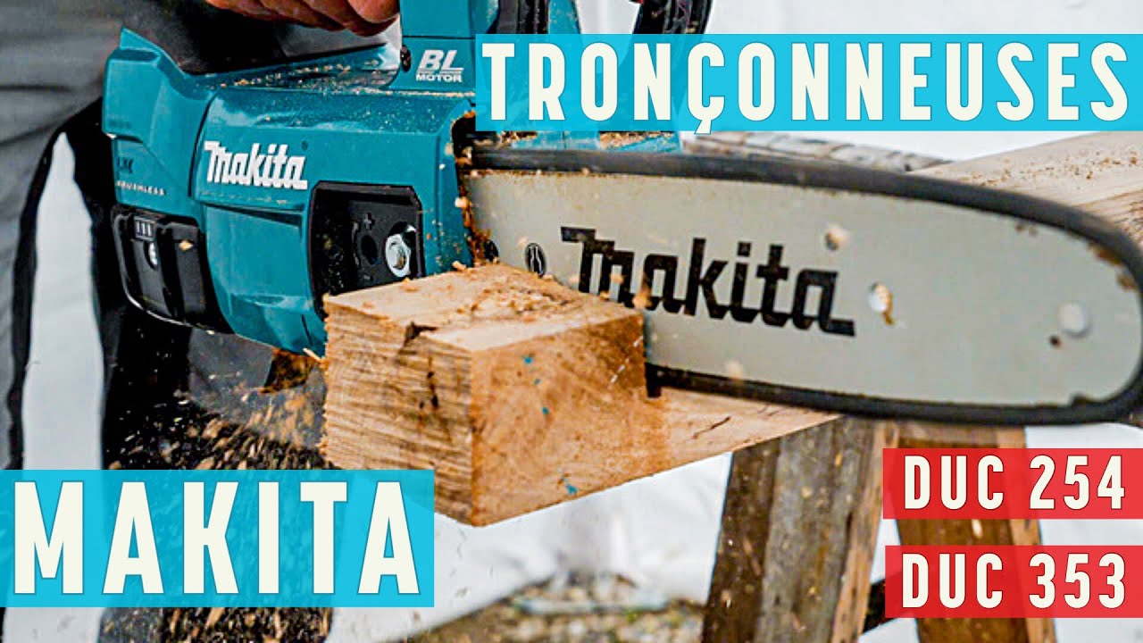 TEST ✅ Tronçonneuses Makita DUC 254 et DUC 353 - La pause café de BichonTV
