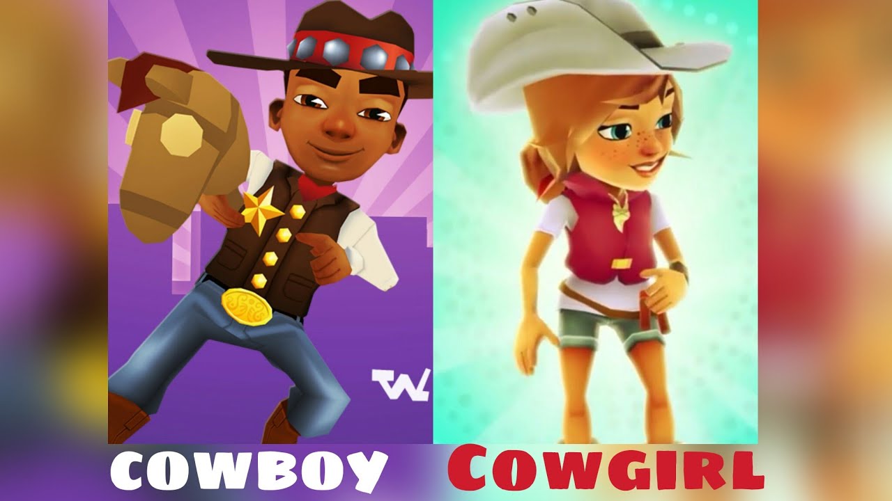 Subway Surfers: COWBOY and COWGIRL (Wayne and Kim)