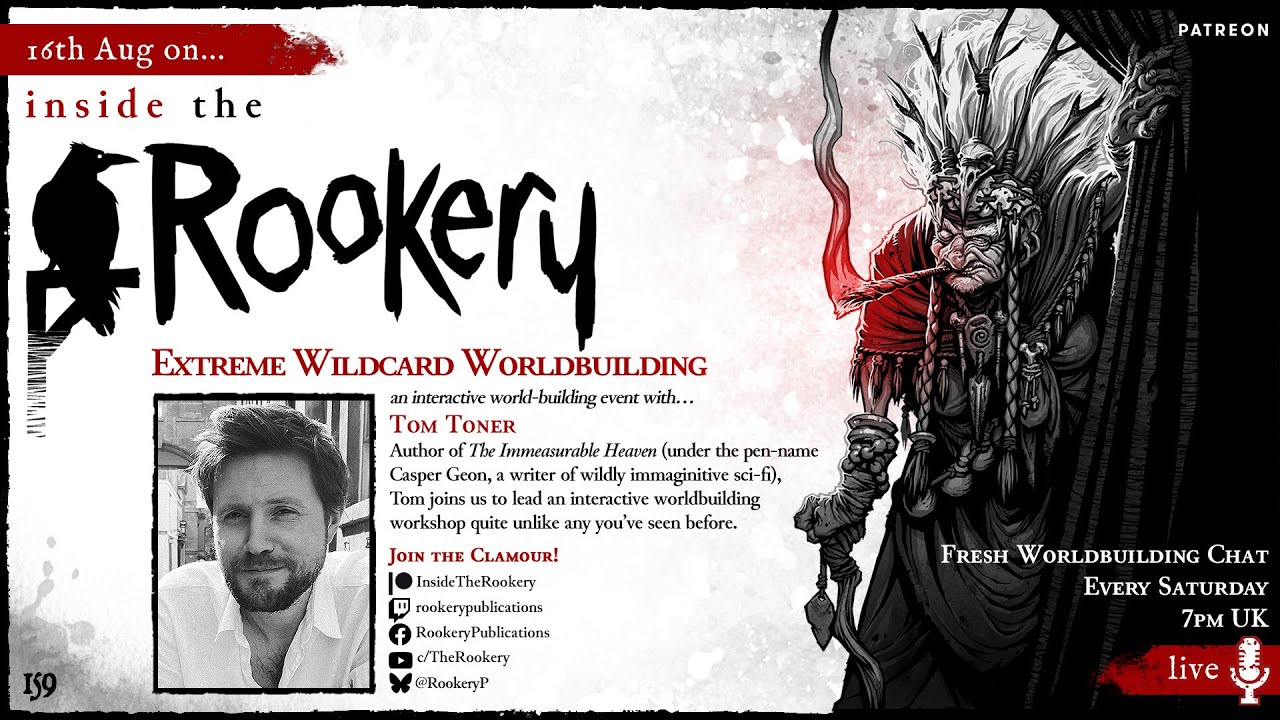 Extreme Wildcard Worldbuilding Workshop, with Tom Toner (ItR Special 10:2 - 159)