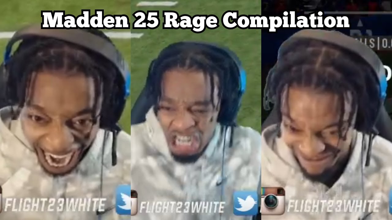 FlightReacts Madden 25 Rage Compilation | Try Not To Laugh Challenge (YLYL)