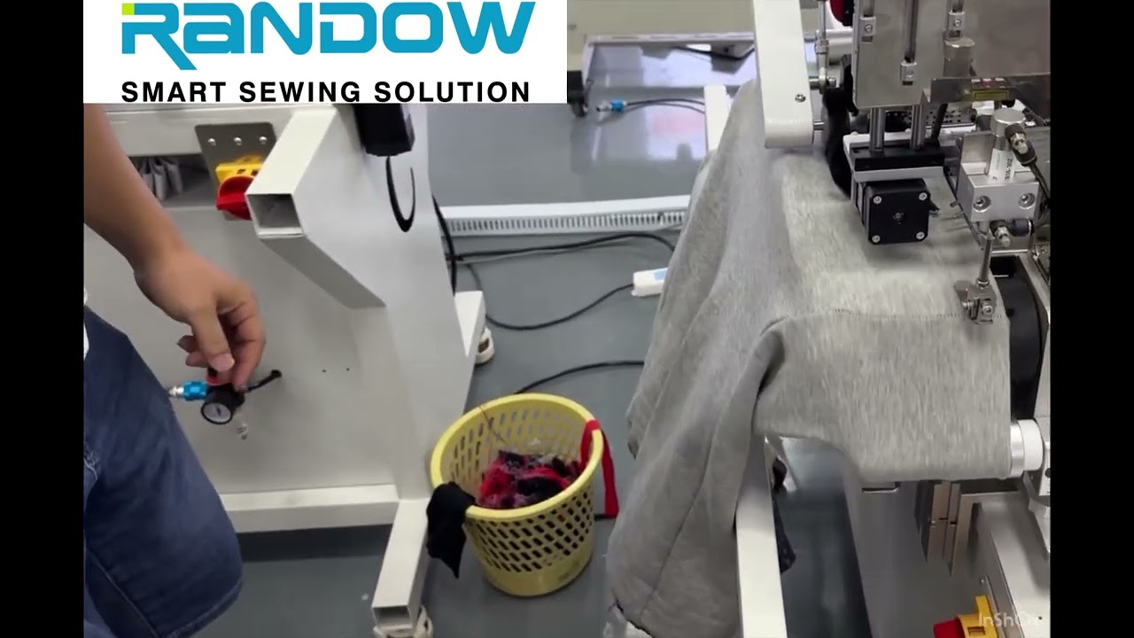 Rw-1240 y Rw-1241 Máquina para pegado de cintura elástizado de short con método tándem