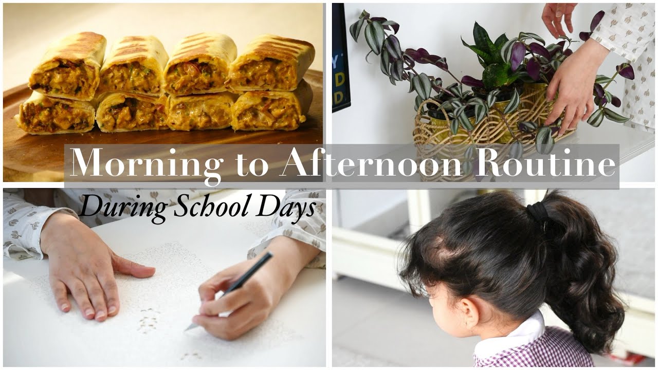 Morning To Afternoon ROUTINE During School Days | Spicy Chicken Shawarma Recipe