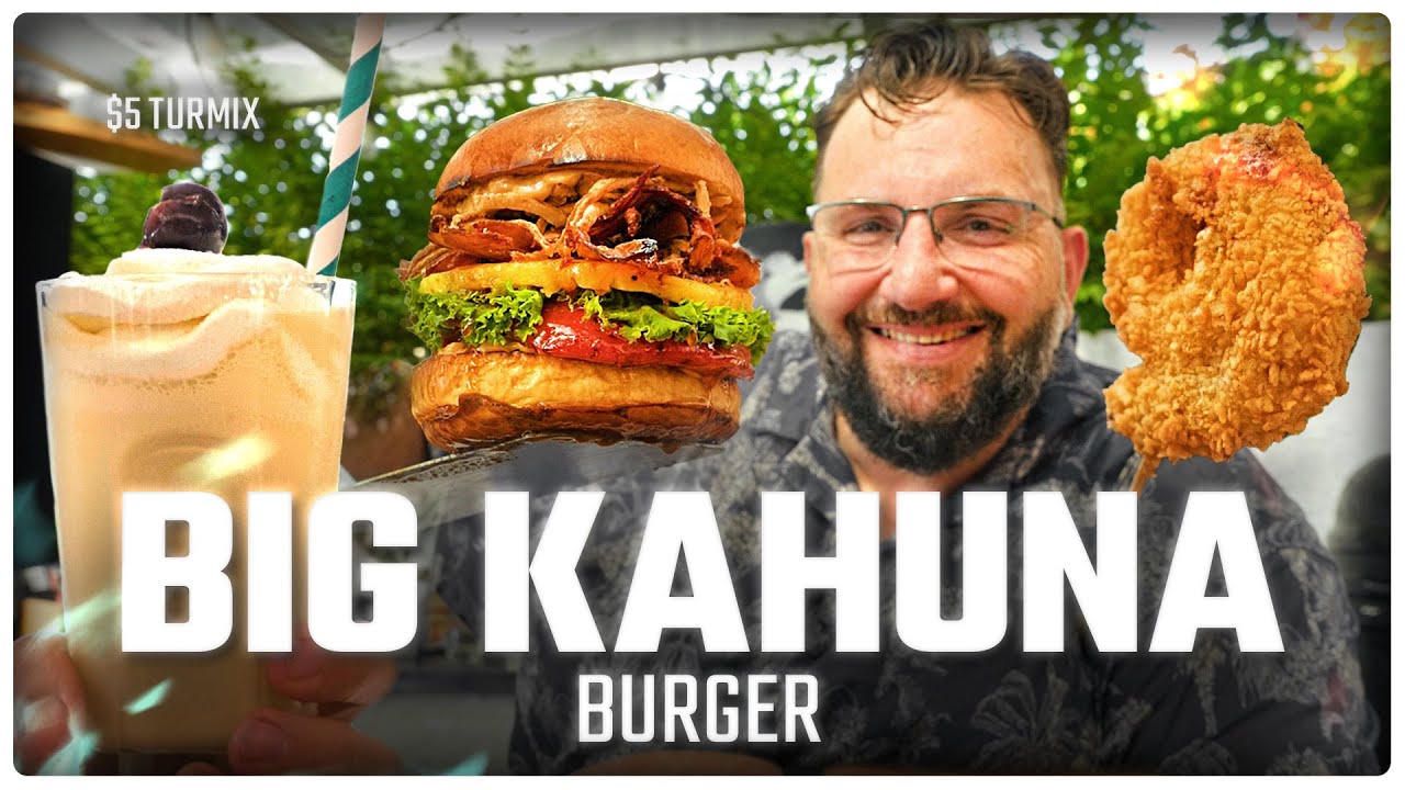 A Ponyvaregény IGAZI SZTÁRJAI 🤩🍍Big Kahuna Burger és $5 Turmix 🍔🥤Kamado4U Kerámia Grillen
