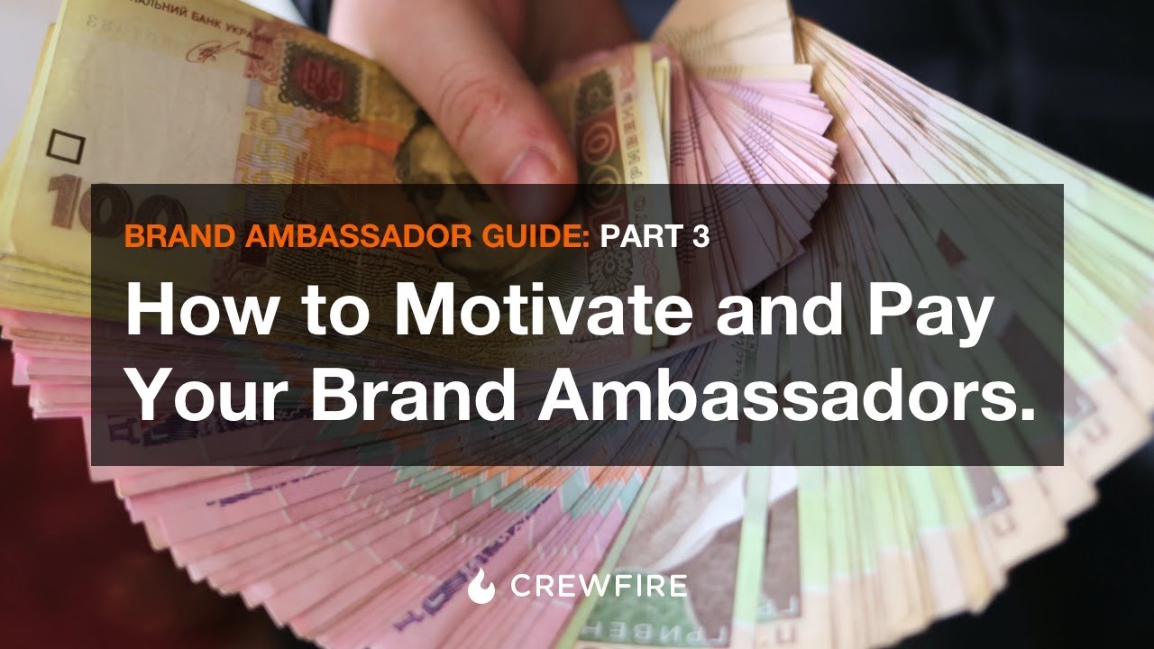 How to motivate (or pay) your brand ambassadors or street marketing team.