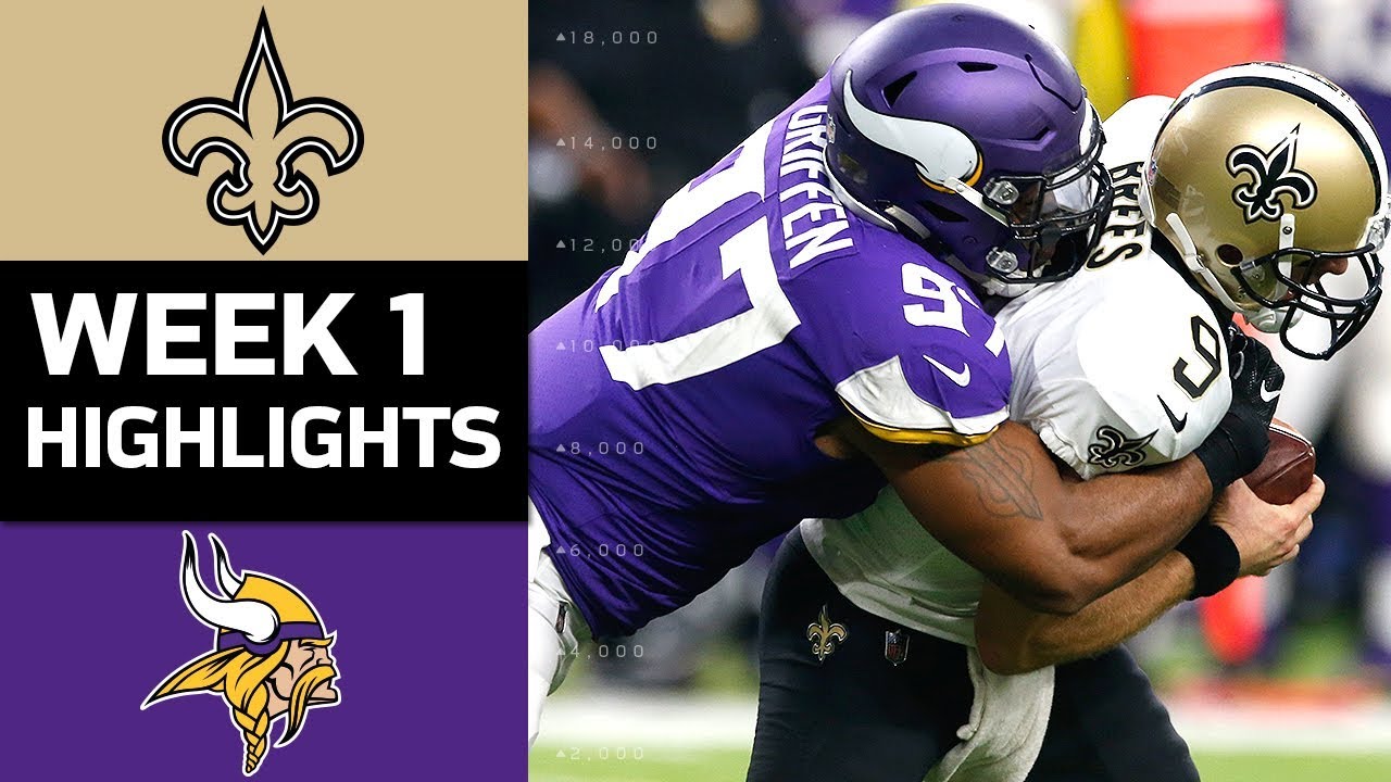 Saints vs. Vikings | NFL Week 1 Game Highlights