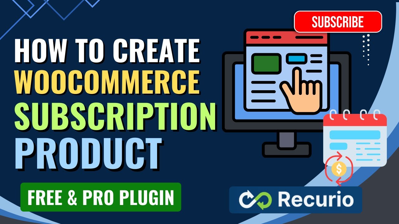 WooCommerce Subscriptions Made Easy 🔥 Recurio Free & Pro Tutorial