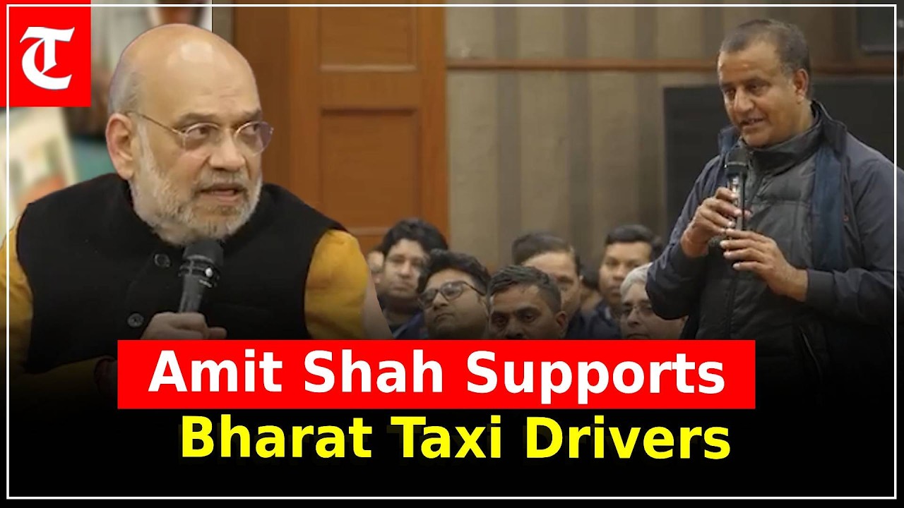 Amit Shah meets Bharat Taxi drivers, pledges support and praises their hard work