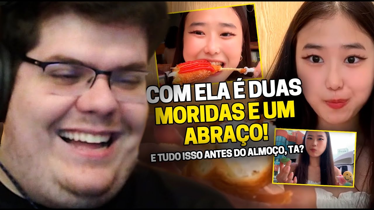 CASIMIRO REAGE: PRISCILA JU NA FEIRA COREANA! QUAL É O SABOR? OVO DE DINOSSAURO? |Cortes do Casimito