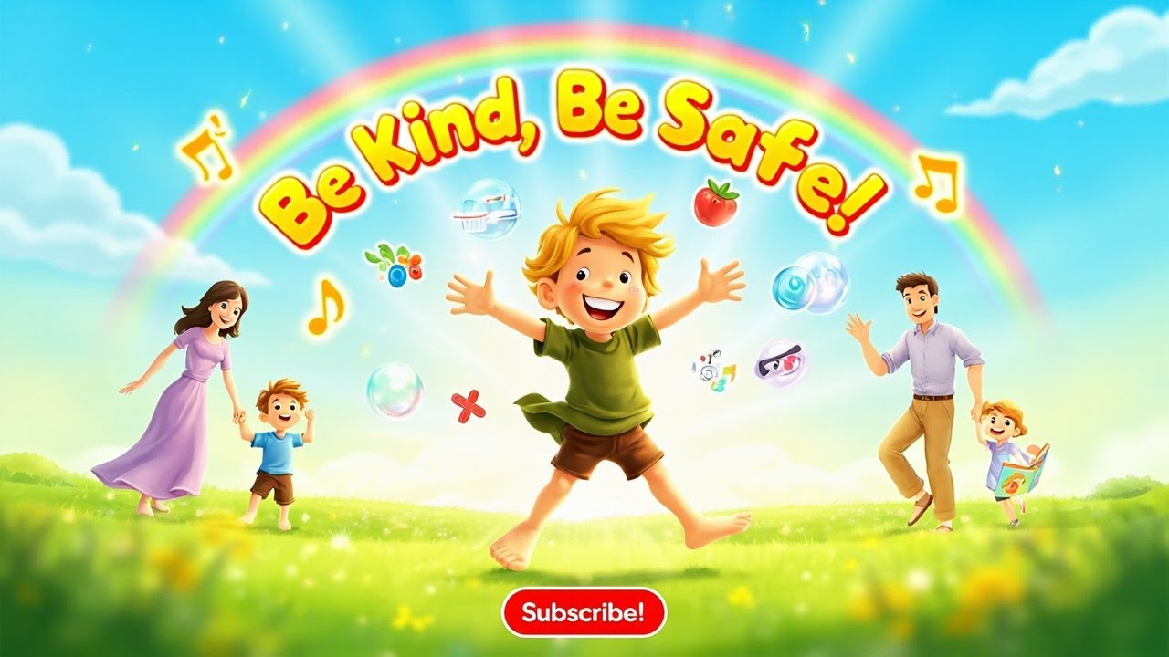 Be Kind, Be Safe &ndash; Kids Song About Family, Safety & Good Habits