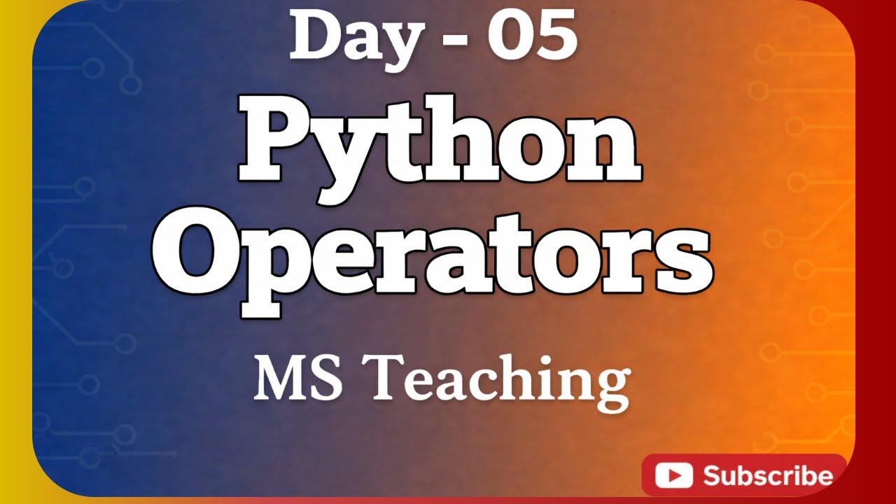 Python Operators Explained with Examples | Beginner to Advanced Python (2026)