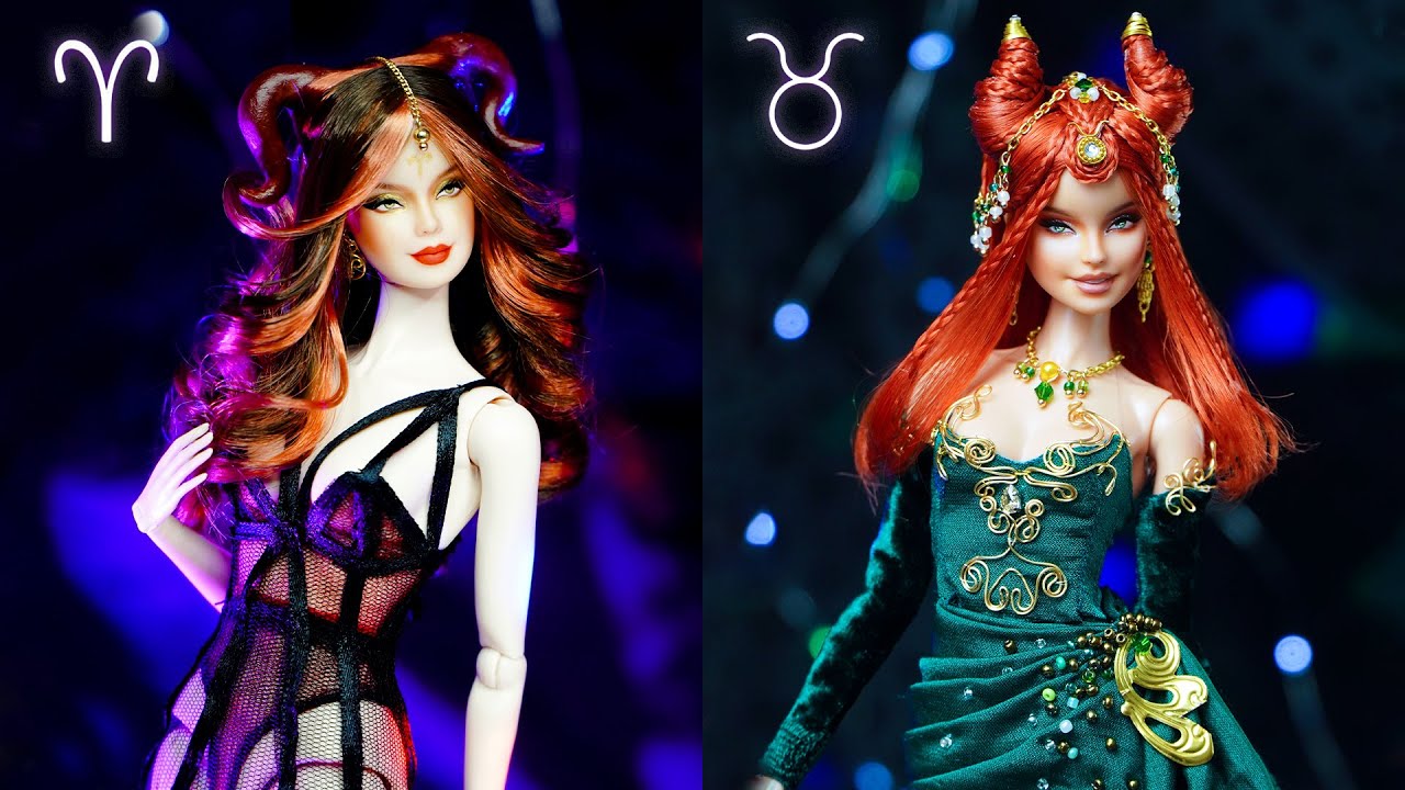 ♈ARIES DOLL💜 Barbie Collector Zodiac Doll Makeovers - Repaint Custom Doll