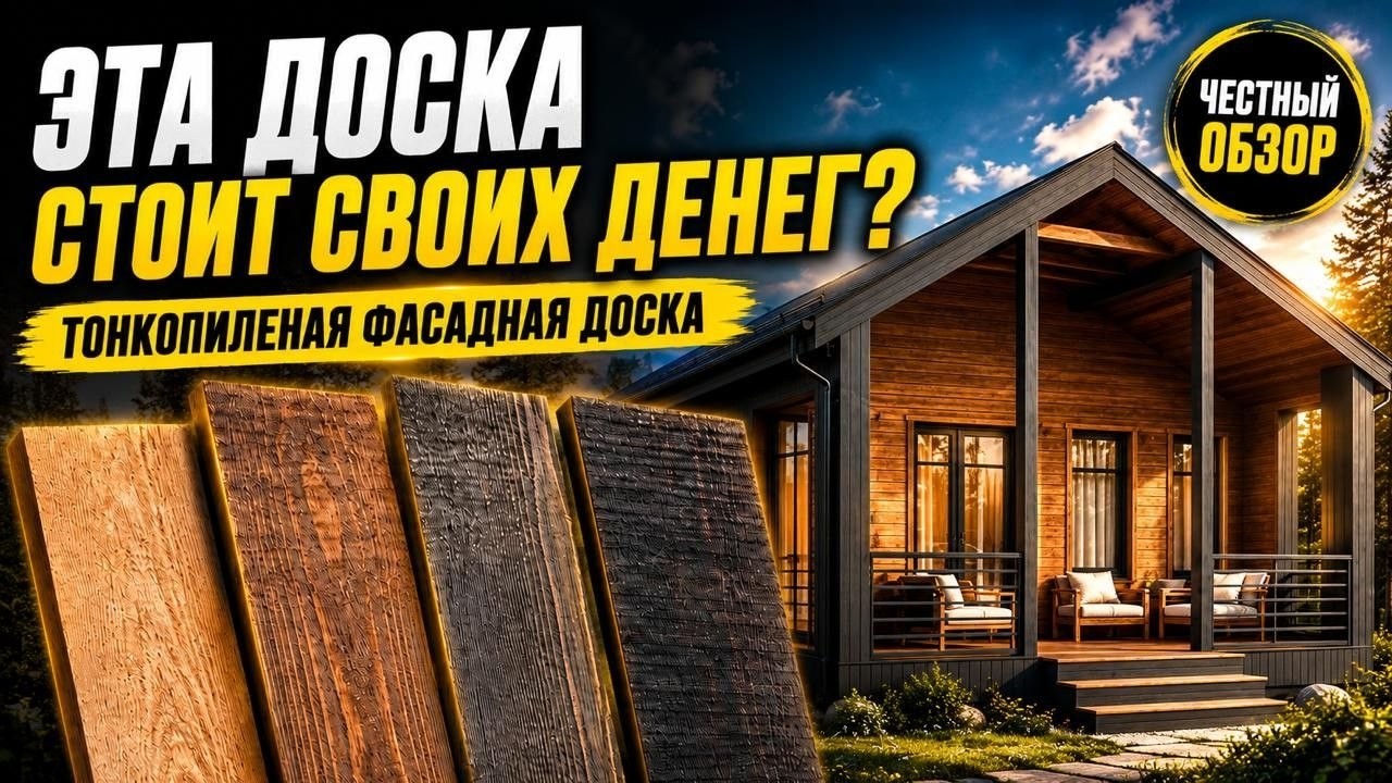 Лучший деревянный фасад для вашего дома. Тонкопиленная фасадная доска. Валдайский Мастер
