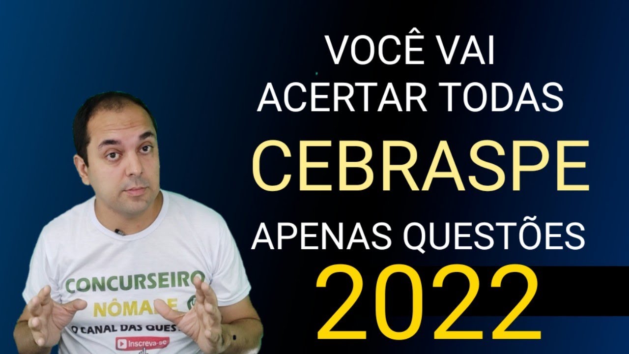 GABARITANDO INFORM&Aacute;TICA CEBRASPE [APENAS QUEST&Otilde;ES 2022] - Nunca mais erre quest&otilde;es da CESPE/CEBRASPE