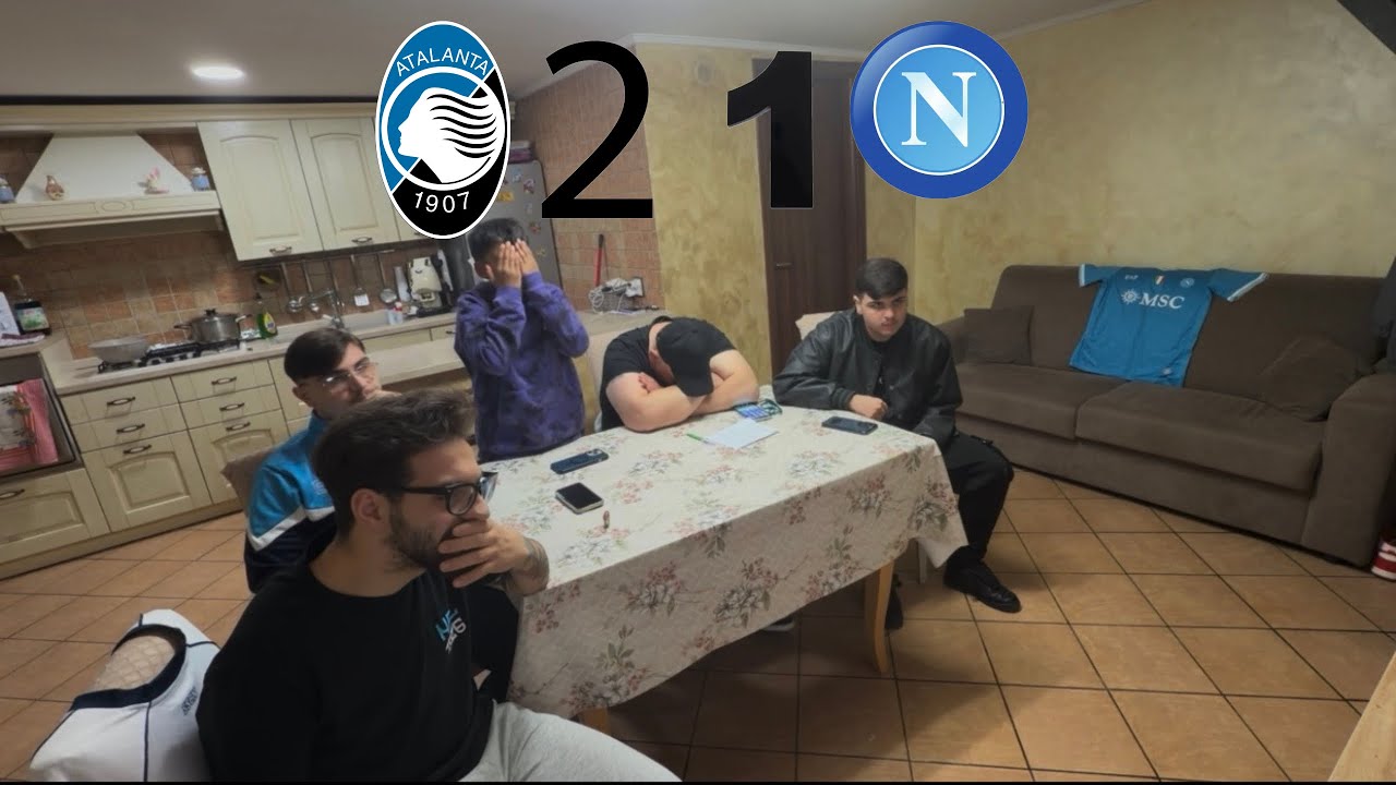 ATALANTA NAPOLI 2-1 DERUBATI💙😡LIVE REACTION NAPOLETANI💙💪🏼#forzanapolisempre #perte 