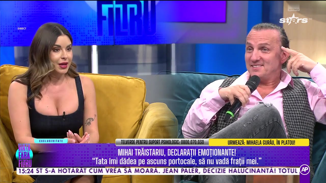 MIHAI TRĂISTARIU DESPRE PIERDEREA TATĂLUI! “Era agresiv și gelos. Mama l-a prins cu altă femeie.”