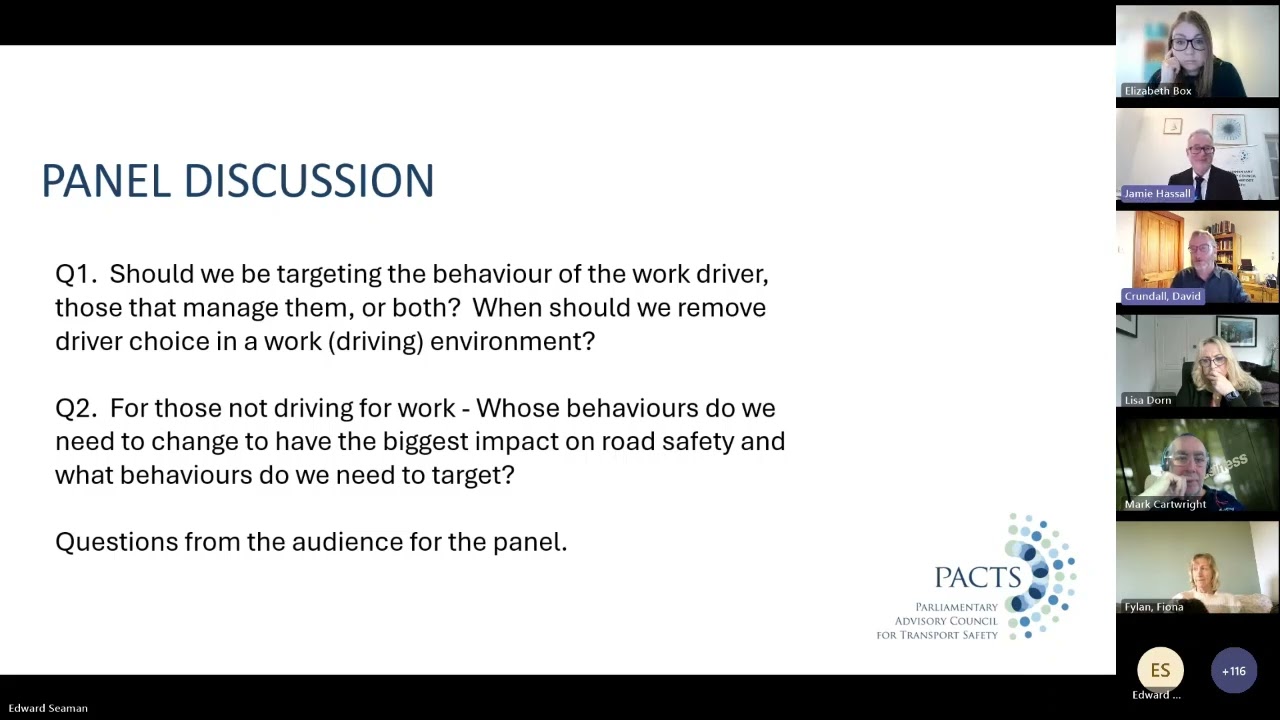 PACTS Autumn Conference 2025 - Session 5: Interactive panel and closing remarks