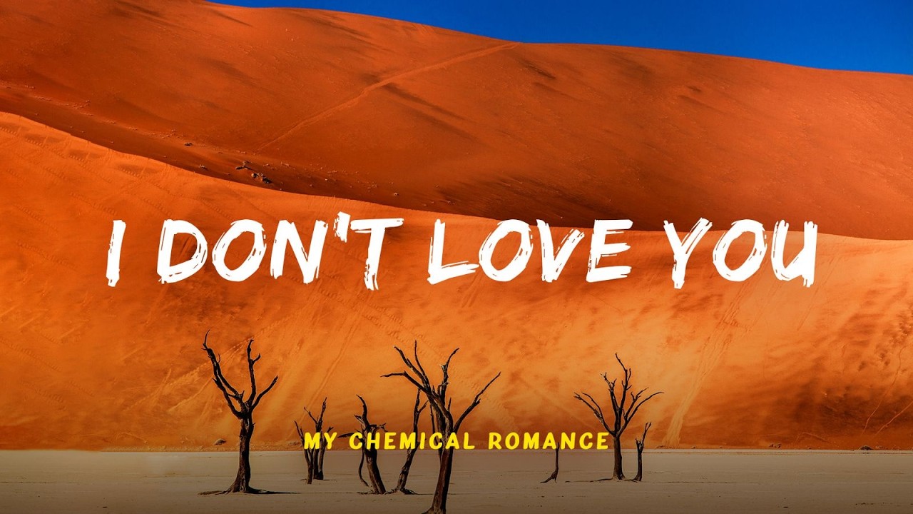 My Chemical Romance - I Don't Love You | Lyric Video | Lirik Indonesia | Lirik Terjemahan