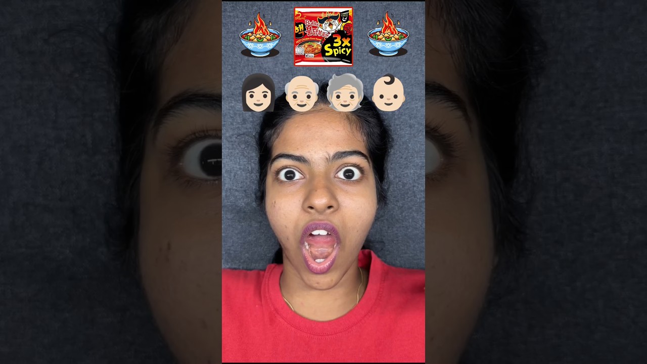 Who will eat the 3xspicy korean noodles?!😱 #shorts #shortsfeed #viralshorts #challenge #shortvideo