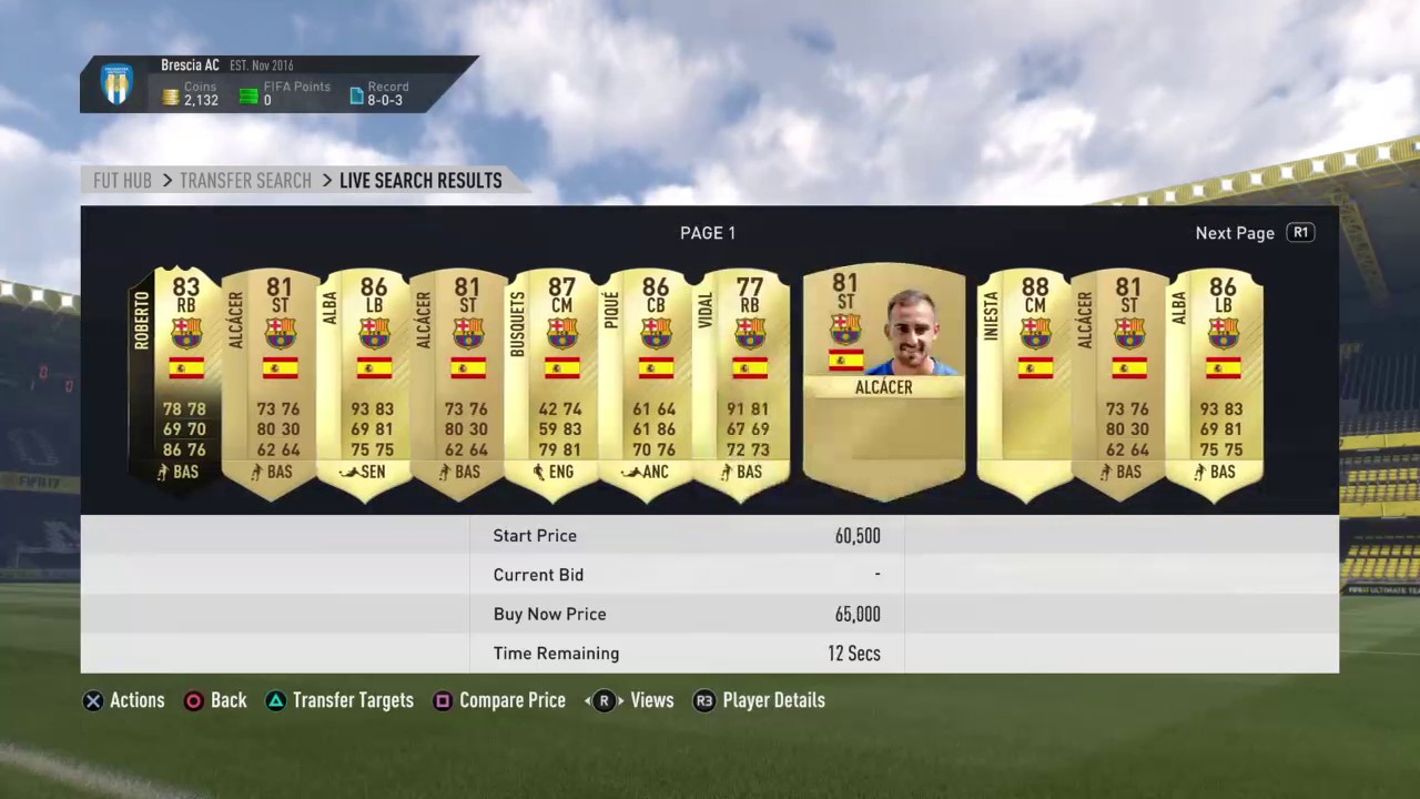 Fifa 17|10k in 5 minutes|Live Sniping