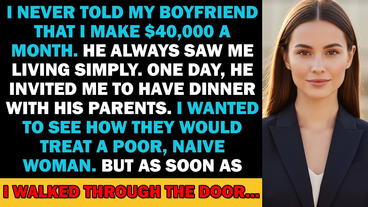 I Never Told My Boyfriend That I Make $40,000 A Month. He Always Saw Me Living Simply. One Day…