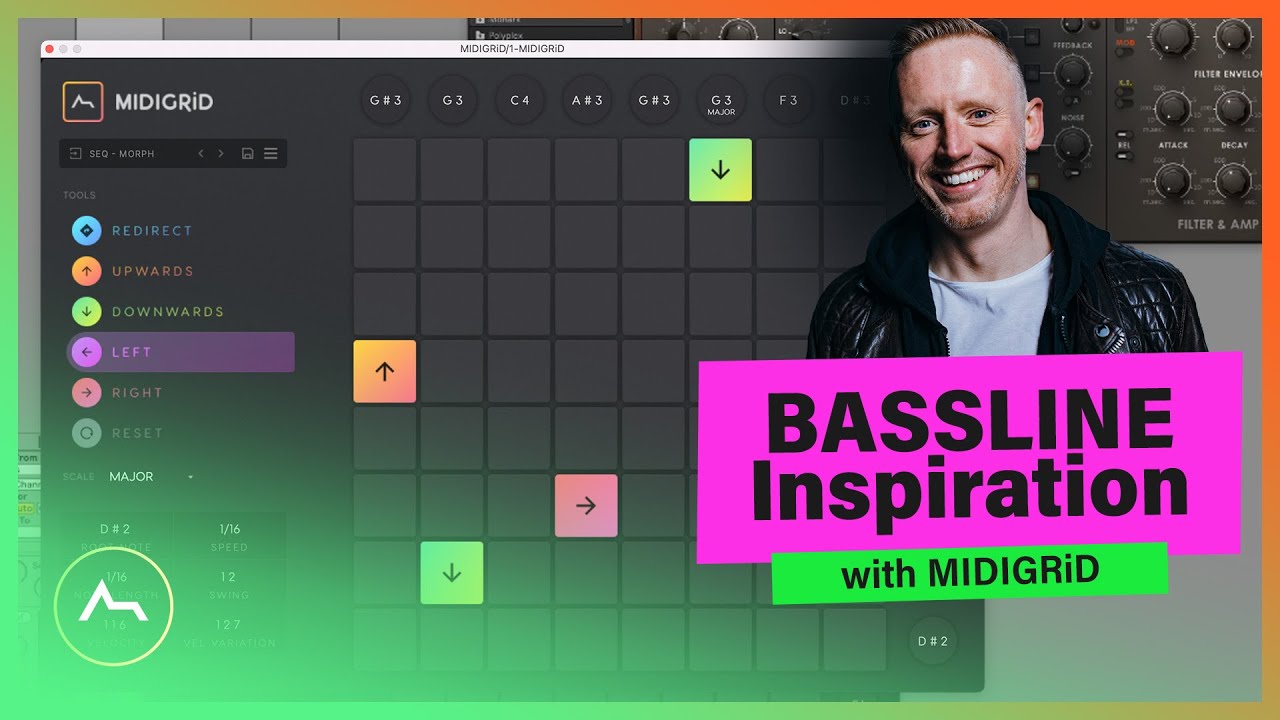 Inspiration for your bassline's with MIDIGRiD