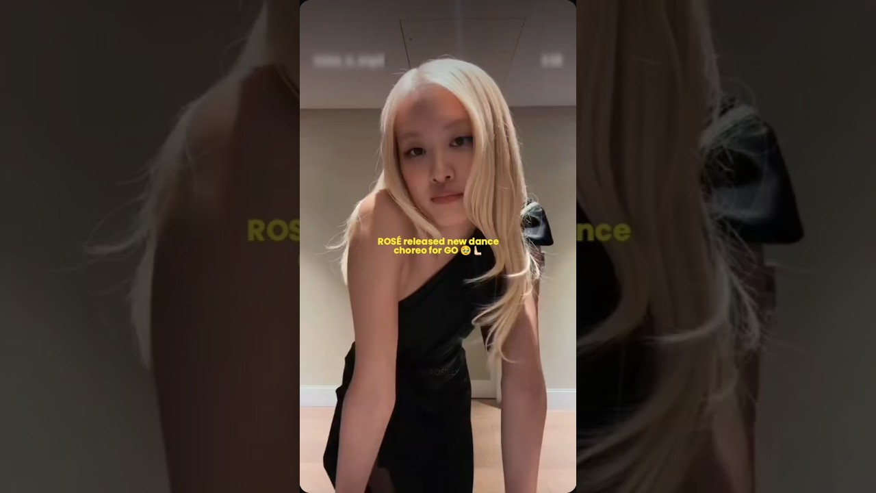 ROS&Eacute; showed us the new choreo y'all 🥹☝🏻 #kpop #blackpink #go #ros&eacute;