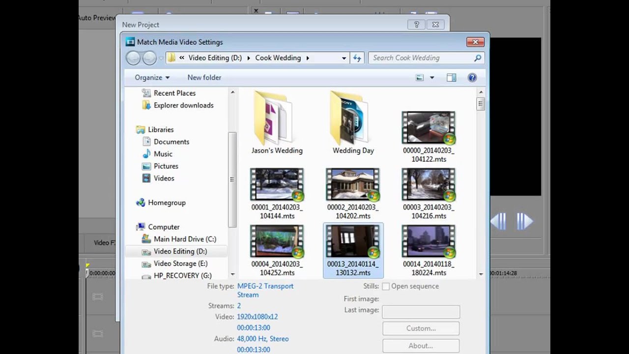 Sony Movie Studio 13 Basic Training, Part 1 of 8