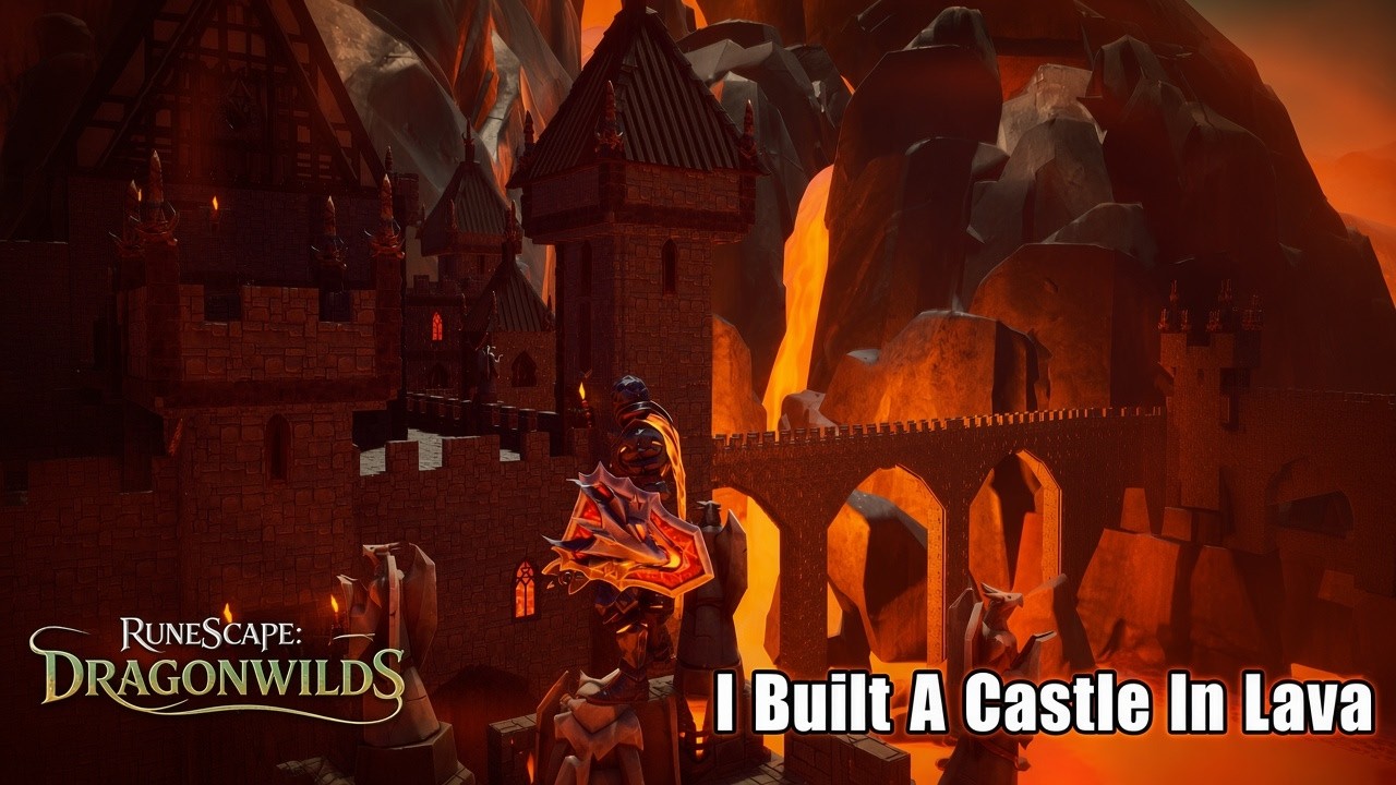 I Built a Castle OVER LAVA in RuneScape Dragonwilds&rsquo; Umbral Sands &hellip; (4 Days of Hell)