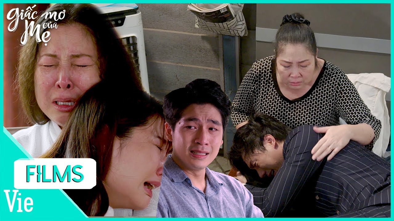 Khóc hết nước mắt khi lần lượt Cường, Trà My, Quang Minh biết mẹ Thanh bệnh nặng GIẤC MƠ CỦA MẸ