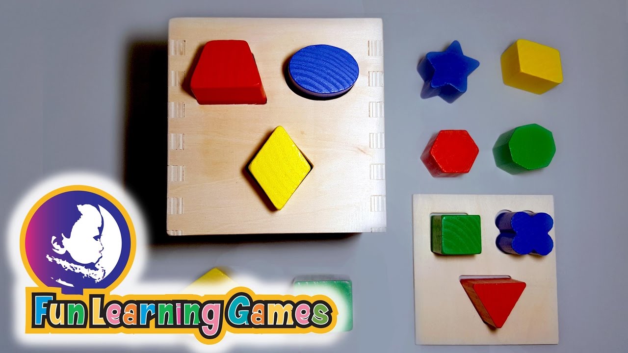 Learn shapes with Melissa & Doug shape sorting cube classic toy