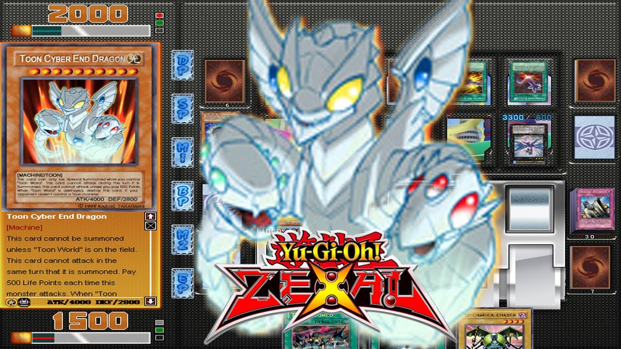 Yu-Gi-Oh! Power of Chaos Yuma The Challenge Toon Cyber End Dragon!