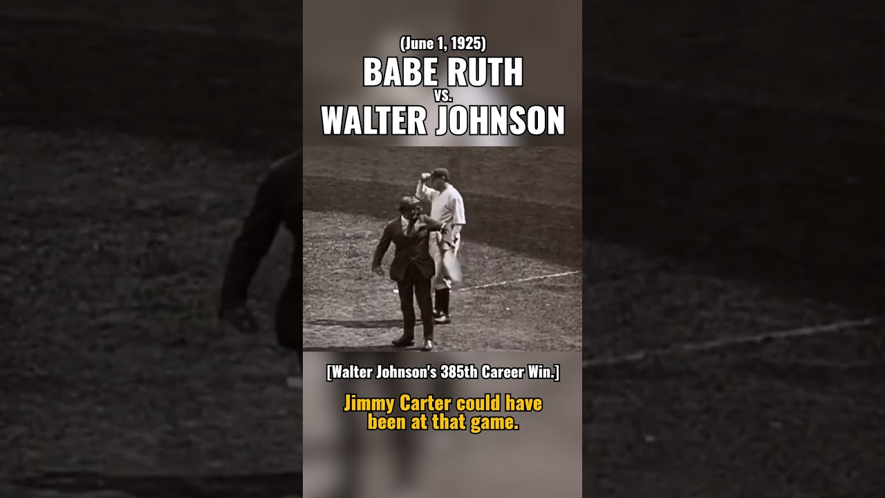 Babe Ruth vs. Walter Johnson (June 1, 1925).