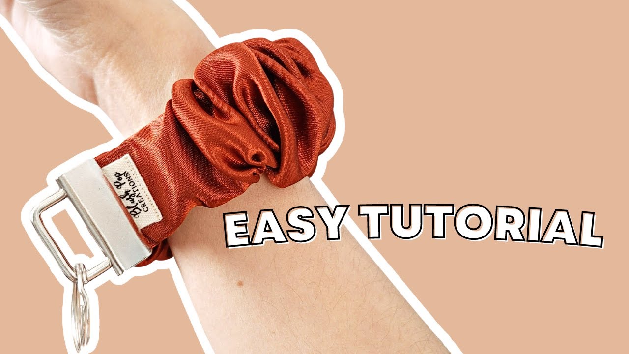 How To Sew A Sturdy Scrunchie Keychain The Easy Way | Silent Relaxing Studio Vlog | Small Business
