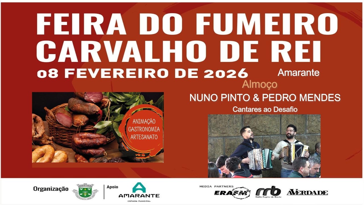 NUNO PINTO E PEDRO MENDES -Cantares ao Desafio no ALMOÇO -FEIRA do FUMEIRO-CARV.de REI-Amarante-2026