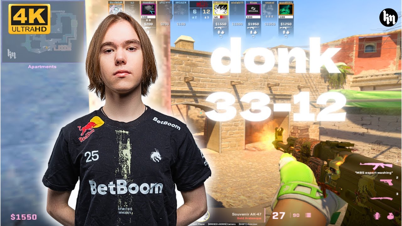 🔥donk (33-12) FACEIT 3700 ELO matchup (Mirage) | Jun 1, 2025 | CS2 POV/DEMO