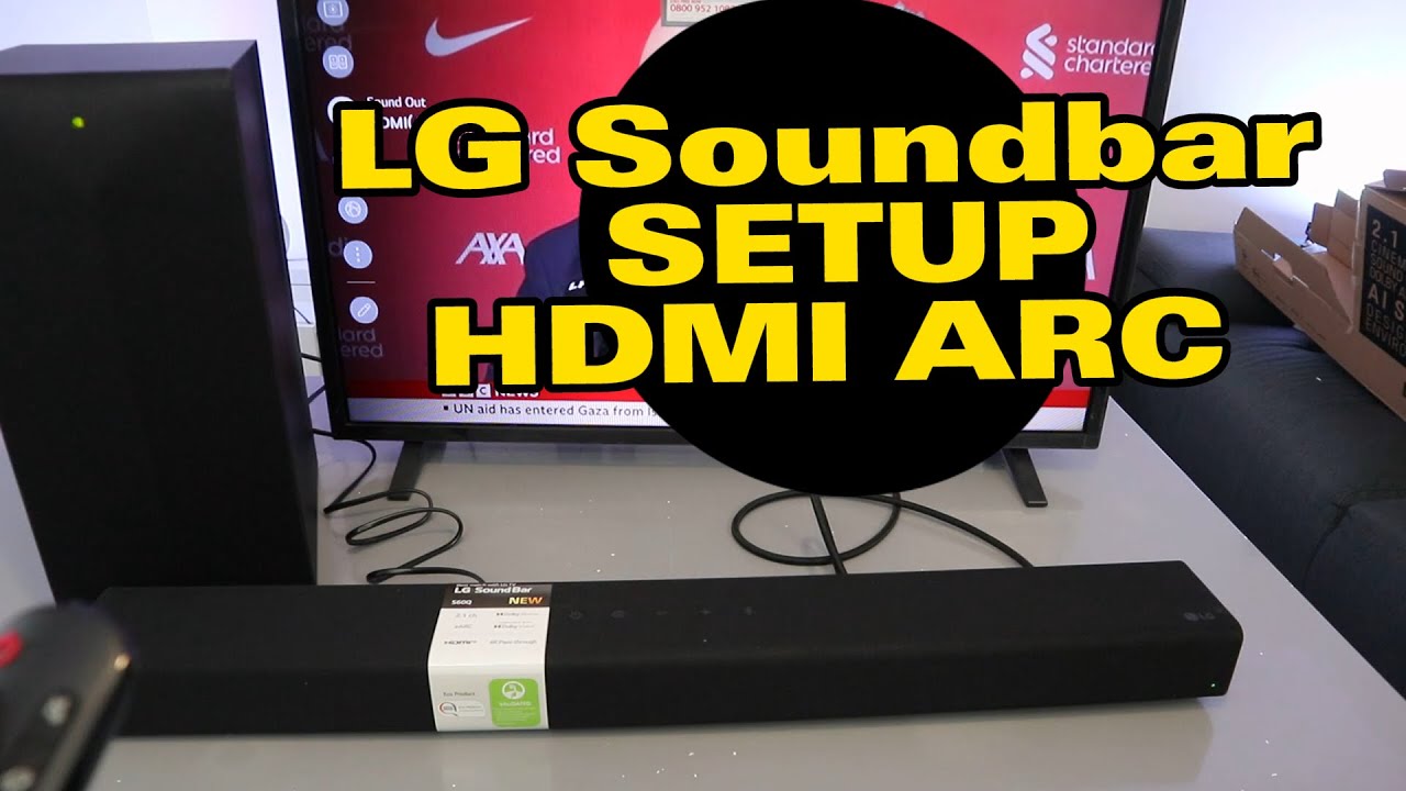 Как подключить саундбар LG к телевизору LG через HDMI ARC | Распаковка и настройка саундбара LG