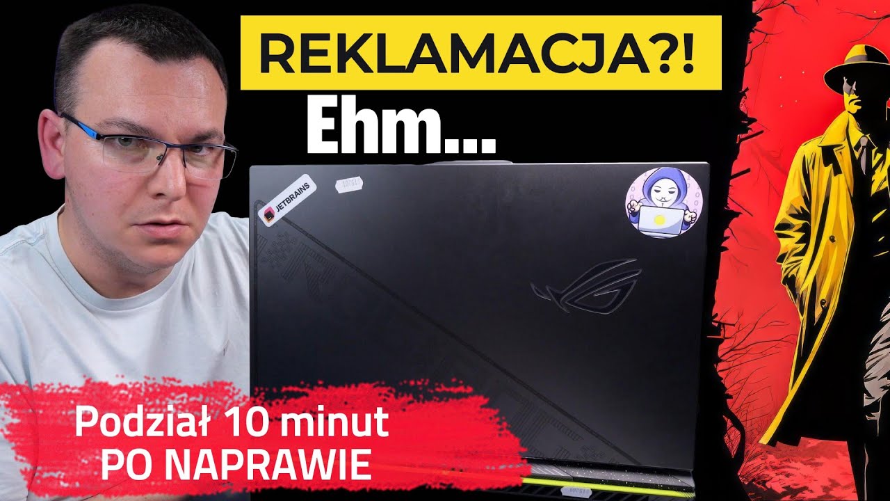 REKLAMACJA ?!👈ASUS ROG podziałał u klienta 10 min PO NAPRAWIE...