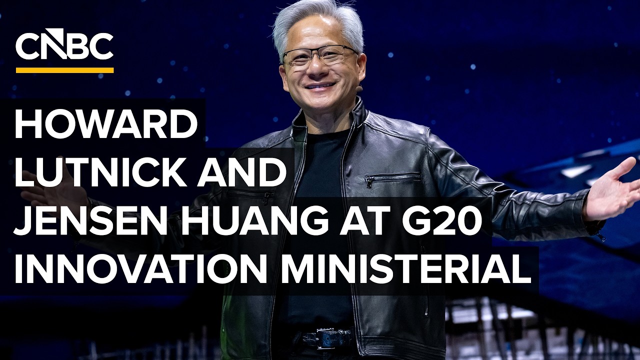 Commerce Sec. Lutnick and Nvidia CEO Jensen Huang in a fireside chat at G20 meeting &mdash; 9/2/2026